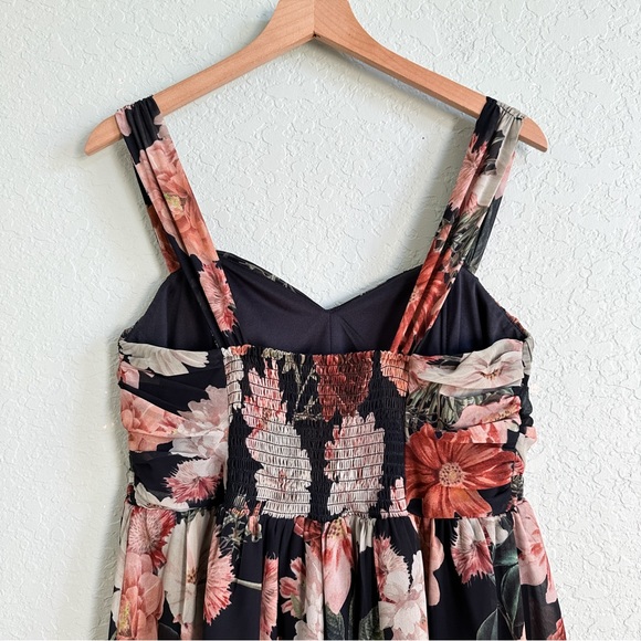 Asos•Sleeveless Floral Evening Party Midi Dress - Picture 7 of 12